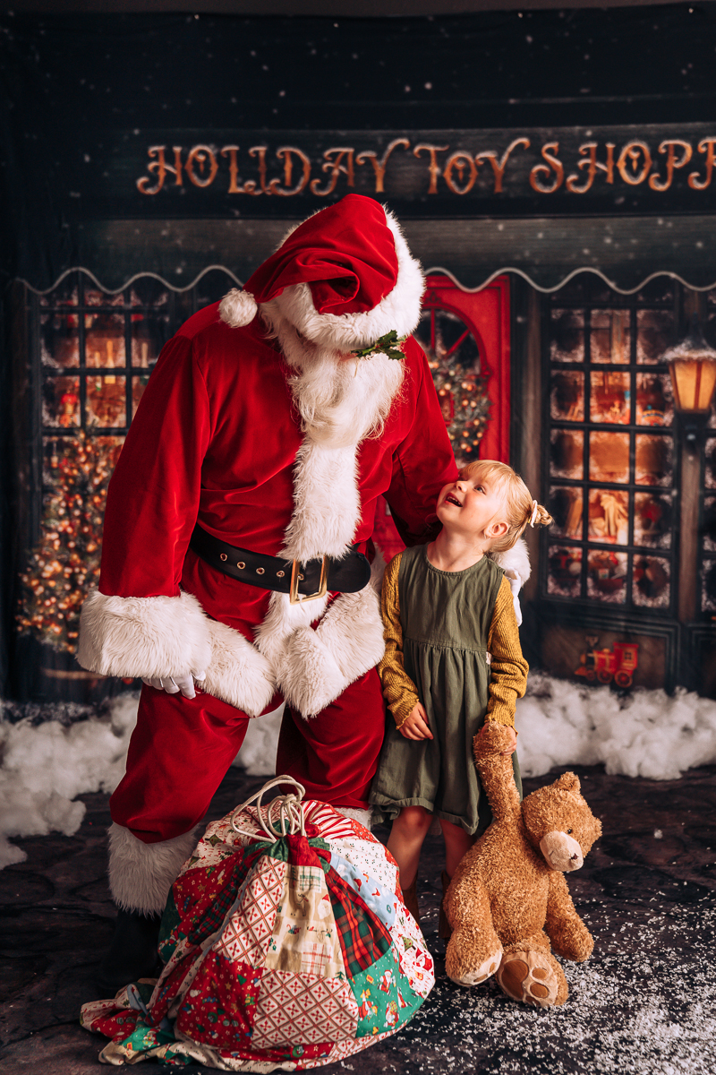 Smiling with Santa