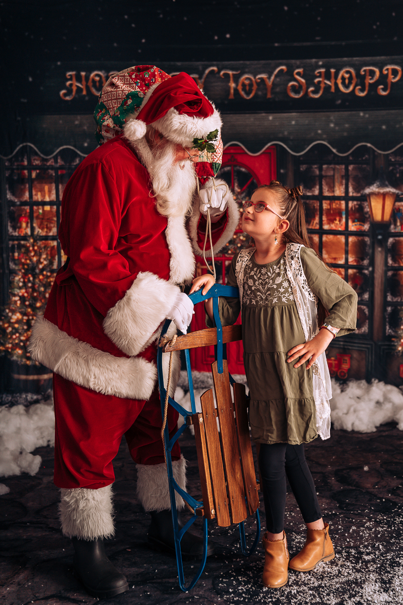 Older Sister with Santa